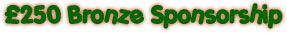 £250 Bronze Sponsorship